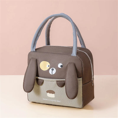 Cartoon Picnic Tote Lunch Bag Portable Insulated Thermal Heat Children'S Bento Bag Kid School Lunch Box Bags Cooler Ice Pack New