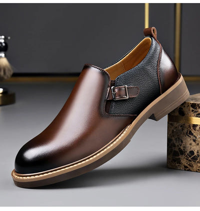 Men's Business Dress Leather Shoes Men's Soft-soled Leather One-pedal 2025 New High-end Casual Shoes Dress for Men Sneakers