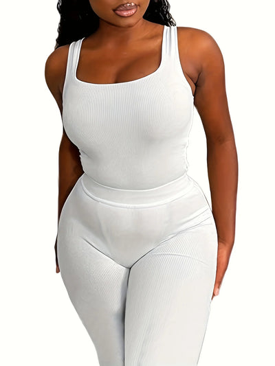 Yoga Wear Apparel Casual 2 Piece Summer Shorts Set For Women Sleeve Top Elastic Leggings Outfits