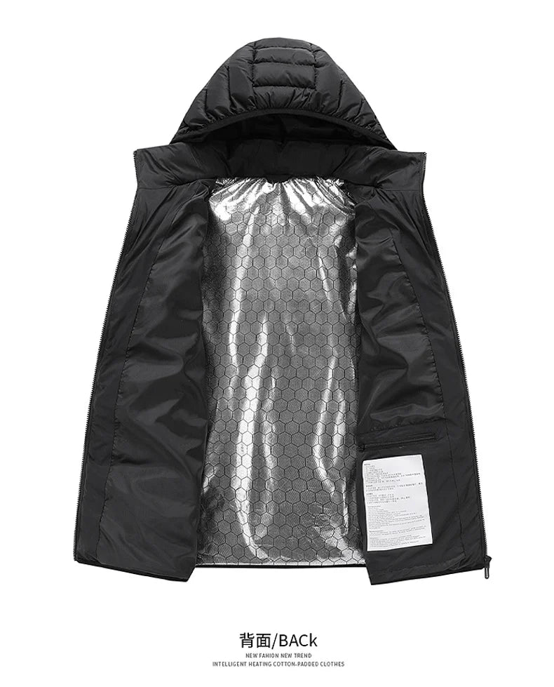 21 Areas Electric Winter Heated Jacket Men's Women's Motorcycle Jacket USB Heating Jacket Heated Vest Moto Thermal Coat Clothing