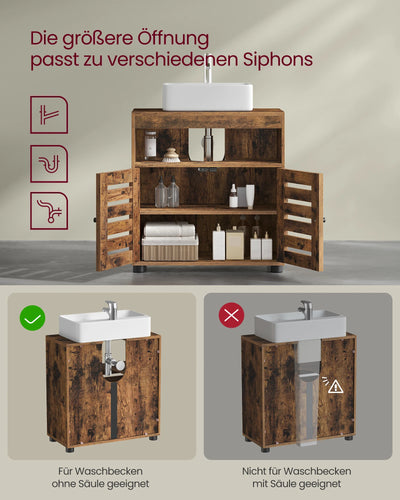 Washbasin under wardrobe bathroom wardrobe storage s wardrobe with 2 slat doors, adjustable board