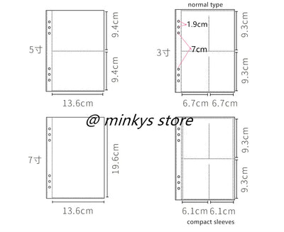 MINKYS 10PCS/Pack Butterfly Little Puppy Kpop Photocard A5 Binder Sleeves Idol Photo Card Holder Photocards Album Storage Bag