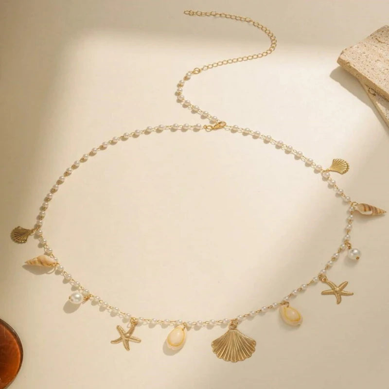 Loe| New Trendy Waist Belly Chain for Women Summer Beach Sexy Simple Body Chain Vacation Jewelry Accessories Punk