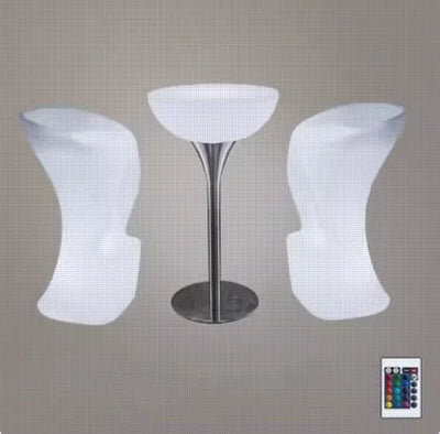 NewOut Door Use Led Illuminated Bar Cocktail Table Rechargeable Bar Plastic Table Lighted Up Coffee Table Ktv Disco Party Supply