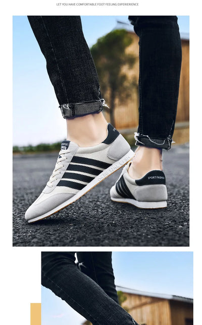 Men Mesh Casual Sports Shoes Spring and Autumn New Fashion Casual Forrest Gump Versatile Lace Up Student Running Shoes