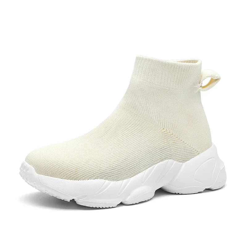 Sock Shoes 2024 New Fashionable Luxury Designer High Top Children's Shoes Comfortable Casual Running Sports Tennis Shoes