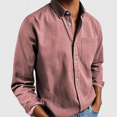 Loose Shirts Men'S Lightweight Long Sleeved Shirt Spring Summer Men'S Casual Cotton Linen Solid Color Long Sleeve Shirts