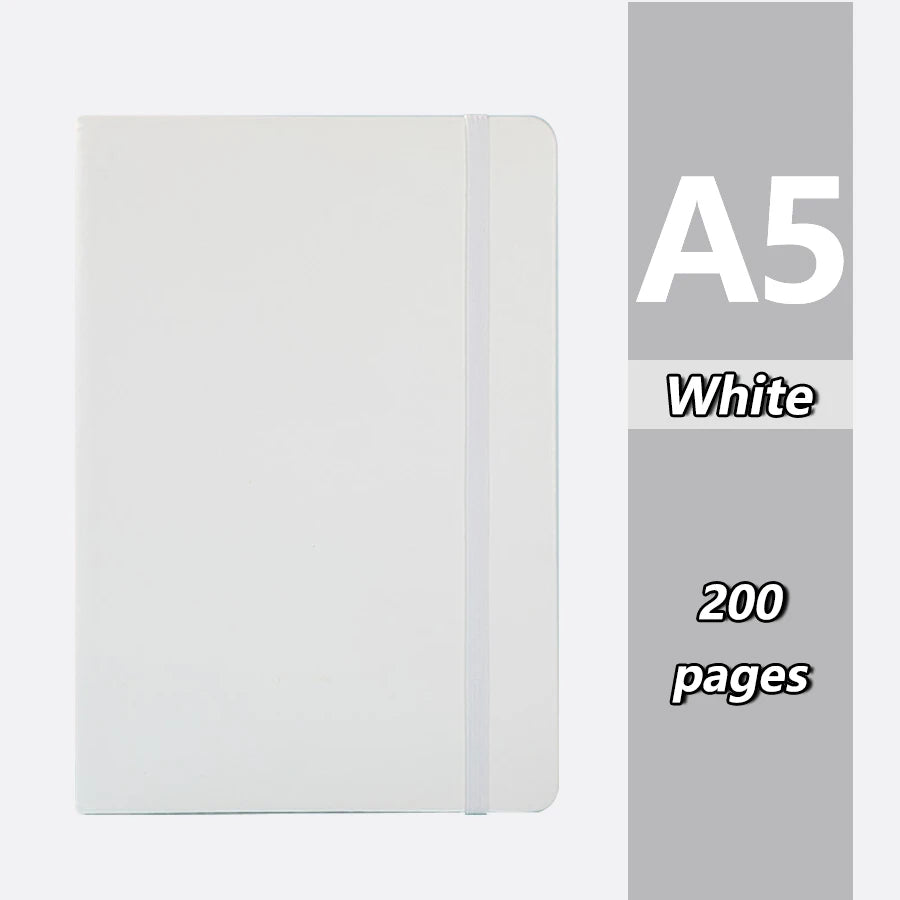 Popular A5 bound notebook, 200 pages, school supplies, agenda, suitable for offices, universities, couples, is the best gift