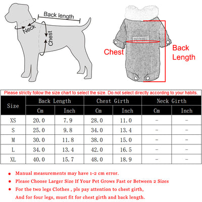 Dog Clothes Autumn Winter Puppy Pet Dog Coat Jacket For Small Medium Dogs Thicken Warm Chihuahua Yorkies Clothes Pets Clothing