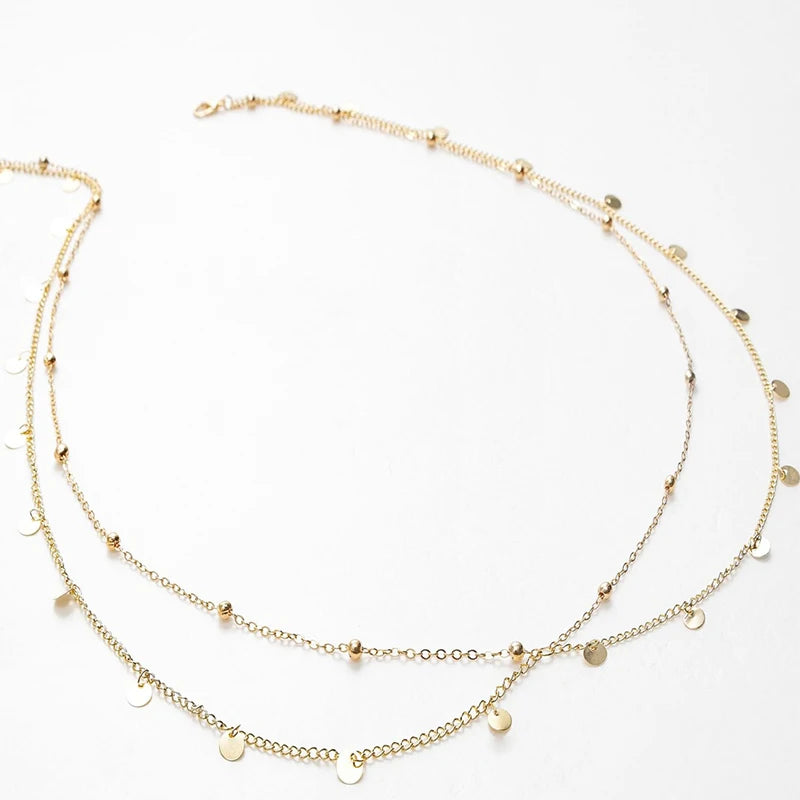Loe| New Trendy Waist Belly Chain for Women Summer Beach Sexy Simple Body Chain Vacation Jewelry Accessories Punk