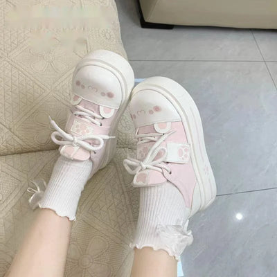 Cute Cozy Otaku Style Y2k Soft Girl Board Shoes Lolita Daily Fashion Trend JK Shoes Japanese Style Harajuku Sweet Casual Shoes