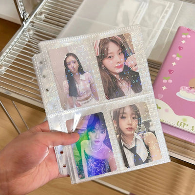 MINKYS 10PCS/Pack Butterfly Little Puppy Kpop Photocard A5 Binder Sleeves Idol Photo Card Holder Photocards Album Storage Bag