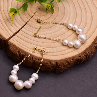 925 Sterling Silver Colorful Tassel Fresh Water Pearl Hoop Earrings Original Design Handmade Womans Luxe Jewelry GE0904