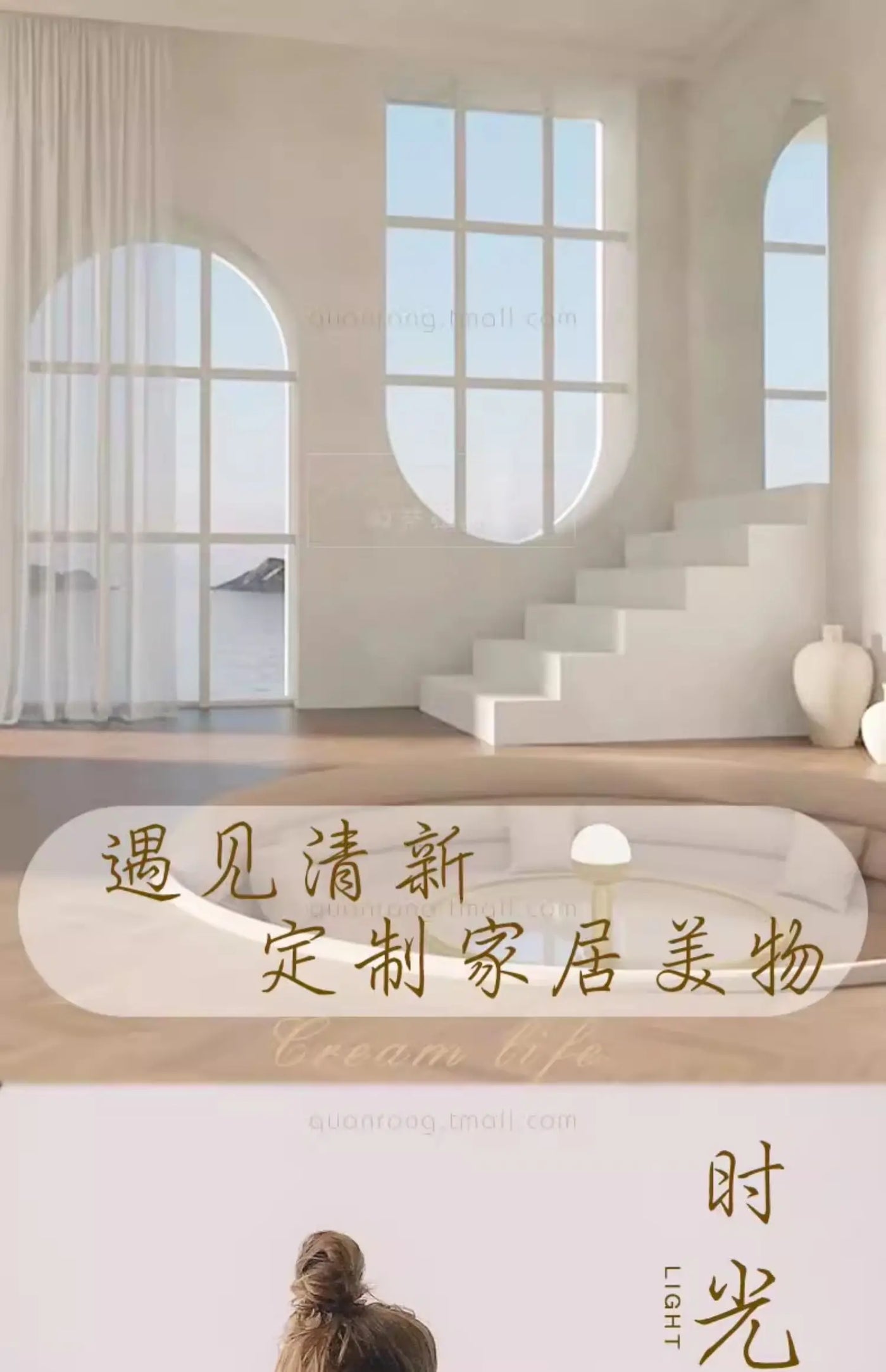 Round Aesthetics Soft Bed Frame European Full Master Bedroom Hotel Create Bed King Size Fashionable Modern Cama Casal Furniture