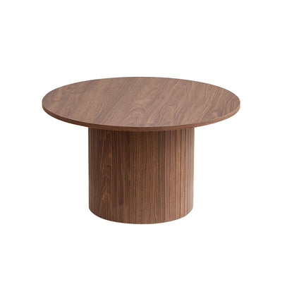 Set of 2 Nordic Style Wooden Round Coffee Table Set, Wooden Nesting Coffee Table, for Living Room/Bedroom Furniture