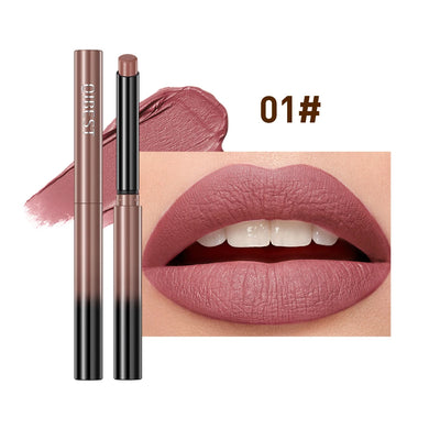 New Velvet Matte Lipstick Long Lasting Waterproof Lipstick Non-Stick Cup Lip Stain Tint Cosmetics Lip Pencil Liner Makeup
