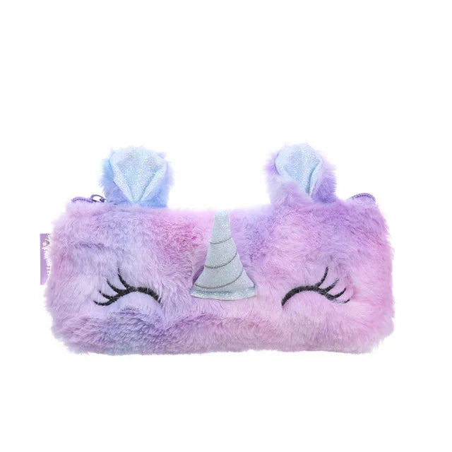 Plush Unicorn Cute Pencil Case Licorne Kawaii Girls Estuche Para Lpices for Trousse Astuccio Canvas Scolaire School Cartuchera