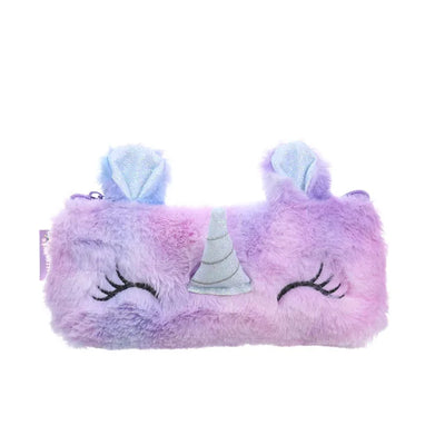 Plush Unicorn Cute Pencil Case Licorne Kawaii Girls Estuche Para Lpices for Trousse Astuccio Canvas Scolaire School Cartuchera