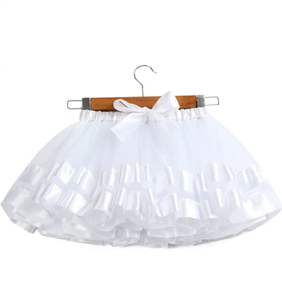 Baby Tutu Skirt Infant Girls Colorful Rainbow Tulle Skirt Princess Mini Dress Children Clothing Pettiskirt Toddler Cloth