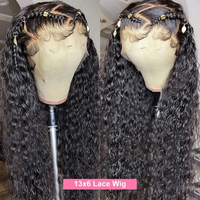 200% Hair Wigs Human Hair Deep Wave 13x4 Lace Frontal Wig Water Wave 4x4 Lace Closure Pre Plucked 13X6 HD Lace Frontal Wig