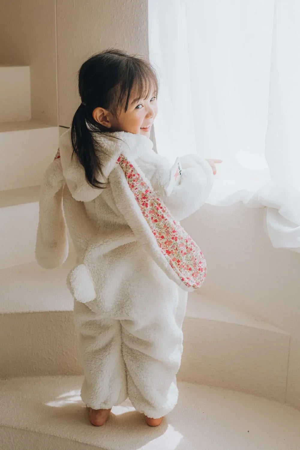 Winter Winter  Baby Romper Boys Girls Zipper Newborn Jumpsuit Cute Hooded Rabbit Pajamas Baby Girl Clothes 1-2 Years