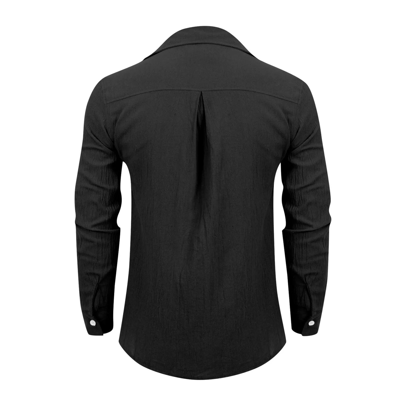 Loose Shirts Men'S Lightweight Long Sleeved Shirt Spring Summer Men'S Casual Cotton Linen Solid Color Long Sleeve Shirts