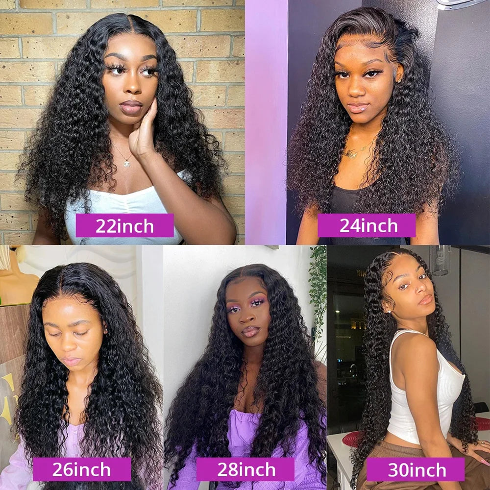 Deep Wave Human Hair Bundles Curly Hair Brazilian Weaving 10-40 Inches Natural Human Hair 100% Remy Loose Hair Bundles 1/3/4 Pcs
