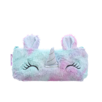 Plush Unicorn Cute Pencil Case Licorne Kawaii Girls Estuche Para Lpices for Trousse Astuccio Canvas Scolaire School Cartuchera