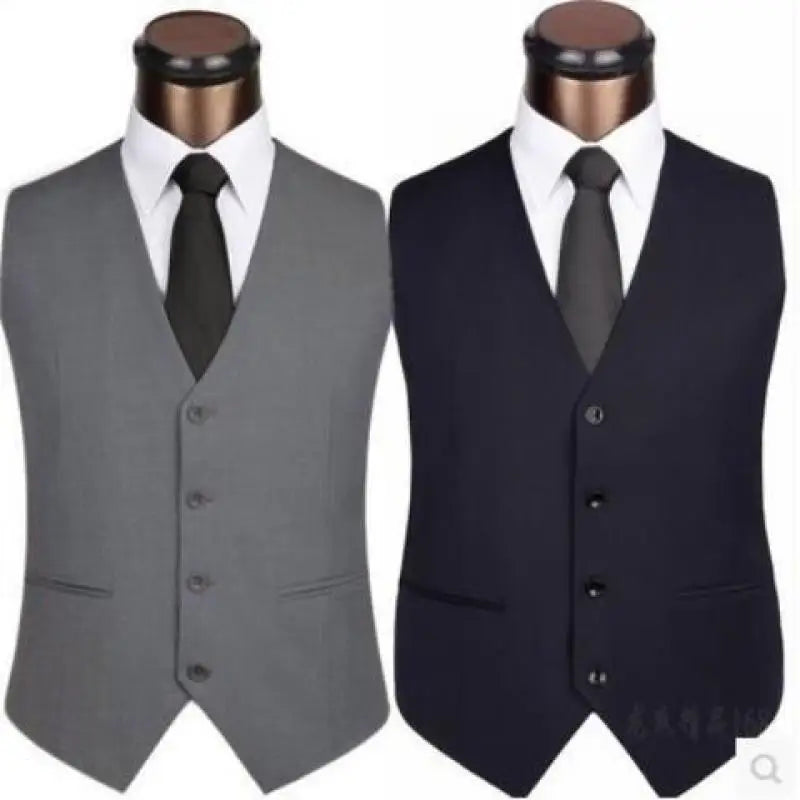 M-5XL Plus Size Men's Slim Fit Mens Suit Vest Casual Suit Vest Man Formal Businss Vests Male Waistcoat Gilet Homme XXXXXL