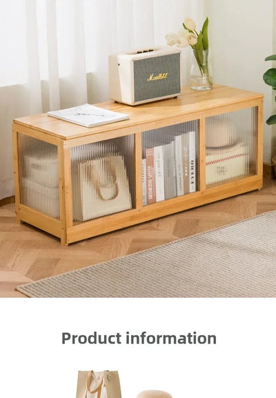 Multi-functional Bay Window Storage Cabinet Bedroom Balcony Low Cabinet Flip Long Tatami Storage Furniture Versatile Organizer