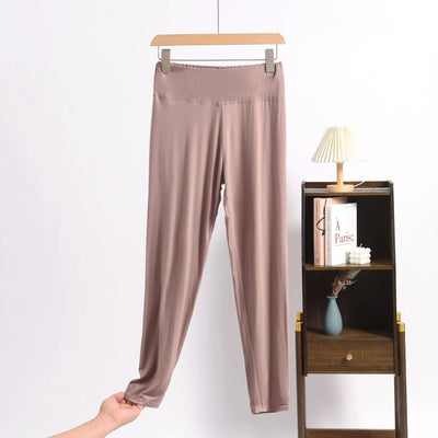 Plus Size Summer Modal Leggings High-Waisted Tummy control Shaping Capris Stretchy Wide-Band Ankle-Length Yoga Sports Pants
