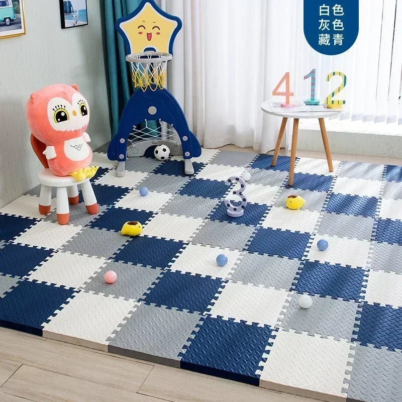 12Pcs EVA Foam Play Mat Carpets for Living Room Decoration for Baby Interlocking Foam Tile Puzzle Exercise Bedroom Decor Mat