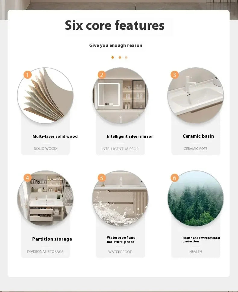 Furniture Basin Combination Bathroom Cabinet Modern Sink Washbasin Minimalist Bathroom Cabinet Washbasin Home Furniture