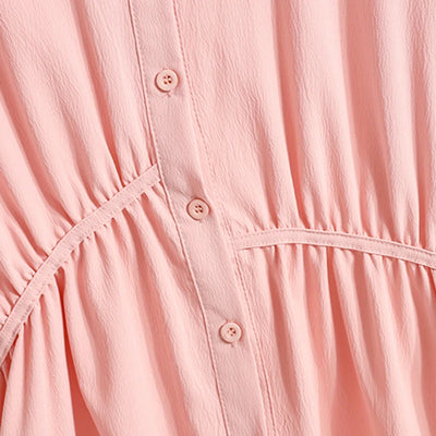 Plus Size Polo Shirt Women Summer 2025 New Korean Style Large Size Loose Chiffon Blouse Women Slim Waist Casual Tops Female