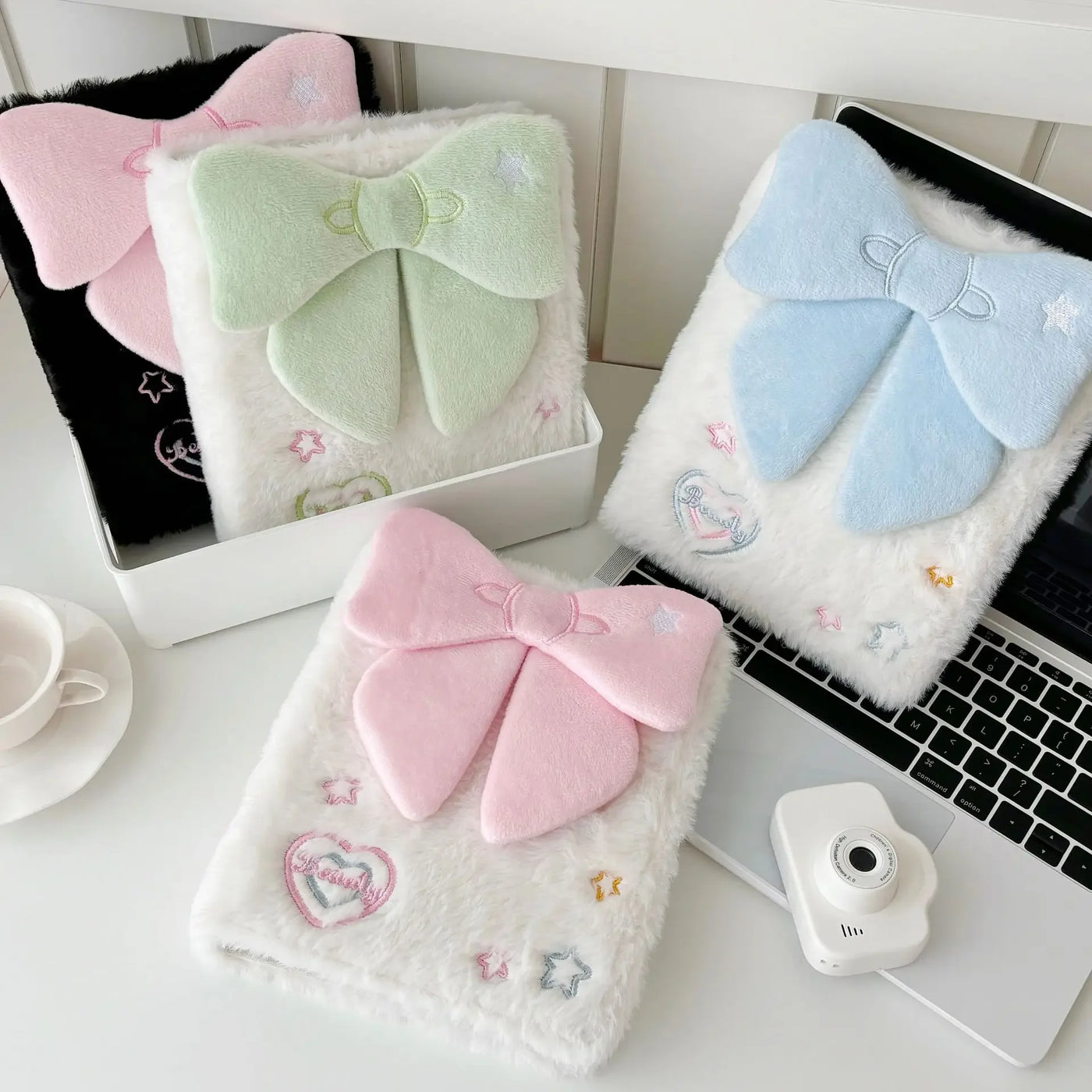 Kawaii A6 Bow Kpop Photocard Binder Collect Book Idol Plush Photo Card Holder Photocards Album