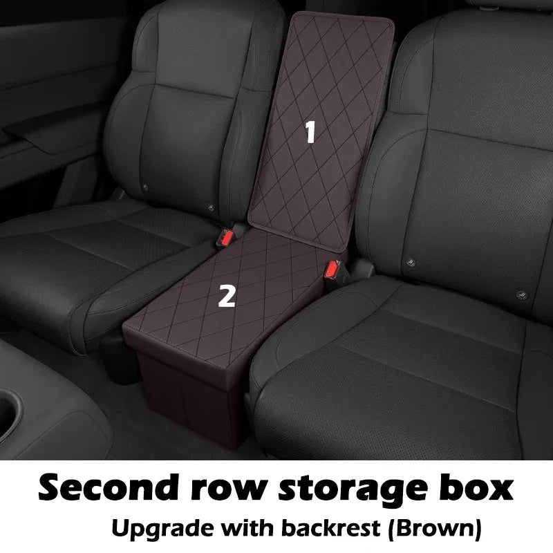 2nd Row Car Seat Organizer for Hyundai Palisade 2023-2025 Console Organizer Backseat Box Dog Toy Box Storage Bin