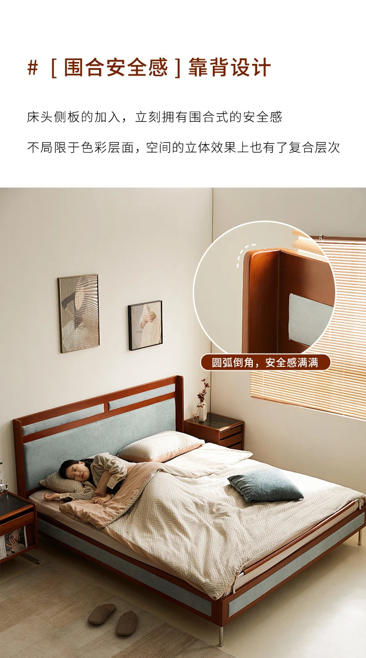 Wooden Cheap Storage Bed Bedroom Elegant Pretty Luxury Full Size Frame Bed Bases Queen Home Cama Box Casal House Accessories