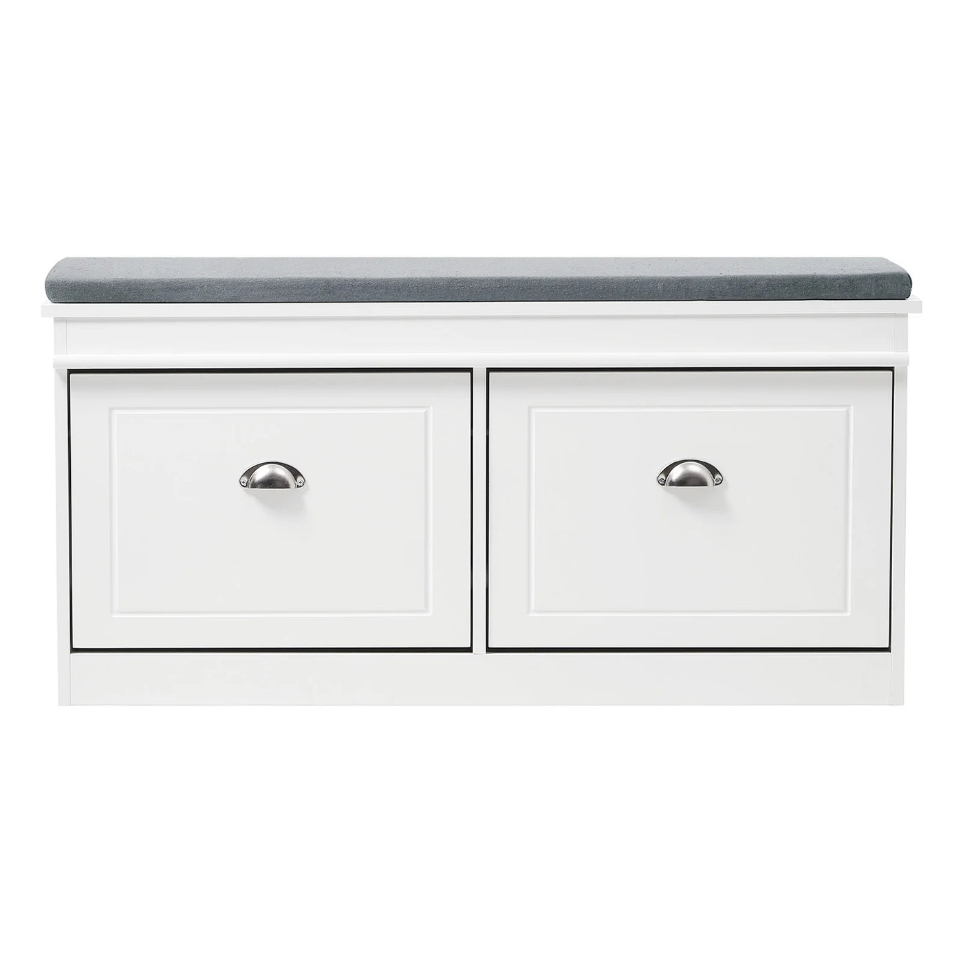 【Breeins】Flip Down Shoe Bench Cabinet, Shoes Rack Storage Organizer Shelf Home Decoration For Entryway