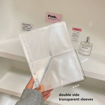 MINKYS 10PCS/Pack Butterfly Little Puppy Kpop Photocard A5 Binder Sleeves Idol Photo Card Holder Photocards Album Storage Bag