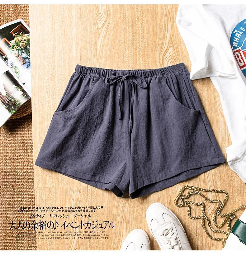 Casual Linen Workout Shorts
