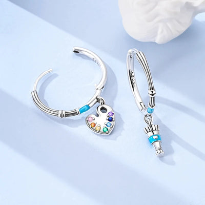 New 925 Sterling Silver Hoop Earrings Heart Bow Gift Box Strawberry Snake Bone Drop Stud Earrings For Women Fashion Jewelry Gift