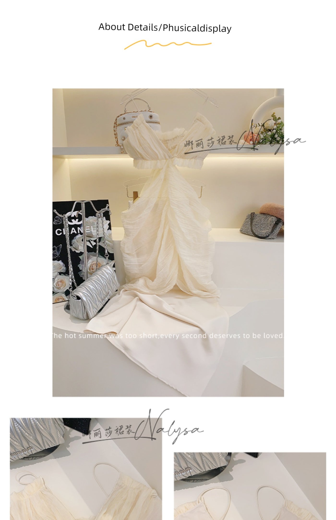 Elegant Ladies Seaside Holiday Midriff Outfit Dress Dress