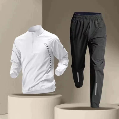 Couple Quick Dry Running Sets Outdoor Sports Tops & Pants Trendy Men's Tracksuits Breathable Windbreaker Shirts Training Clothes