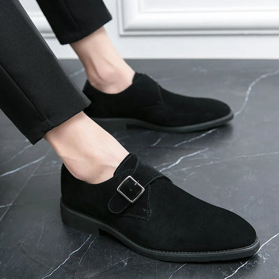 2024 New High Quality Handmade Oxford Dress Shoes Footwear Wedding Formal Italian Shoes Hot Social Office Pointed Suede Loafers