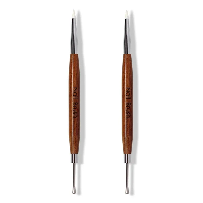 1/2/3Pcs Double Head Nail Art Brush Spatula Poly Nail Gel Pen Manicure Tip Extension Acrylic Builder Accessory Rod Tool