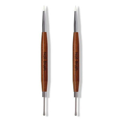 1/2/3Pcs Double Head Nail Art Brush Spatula Poly Nail Gel Pen Manicure Tip Extension Acrylic Builder Accessory Rod Tool