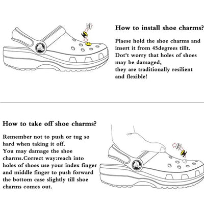 Shoe Charms for Hole Shoe Accessories Artificial Crystal Shoe Buckle Decoration Charm Set Kids Party Xmas Gifts