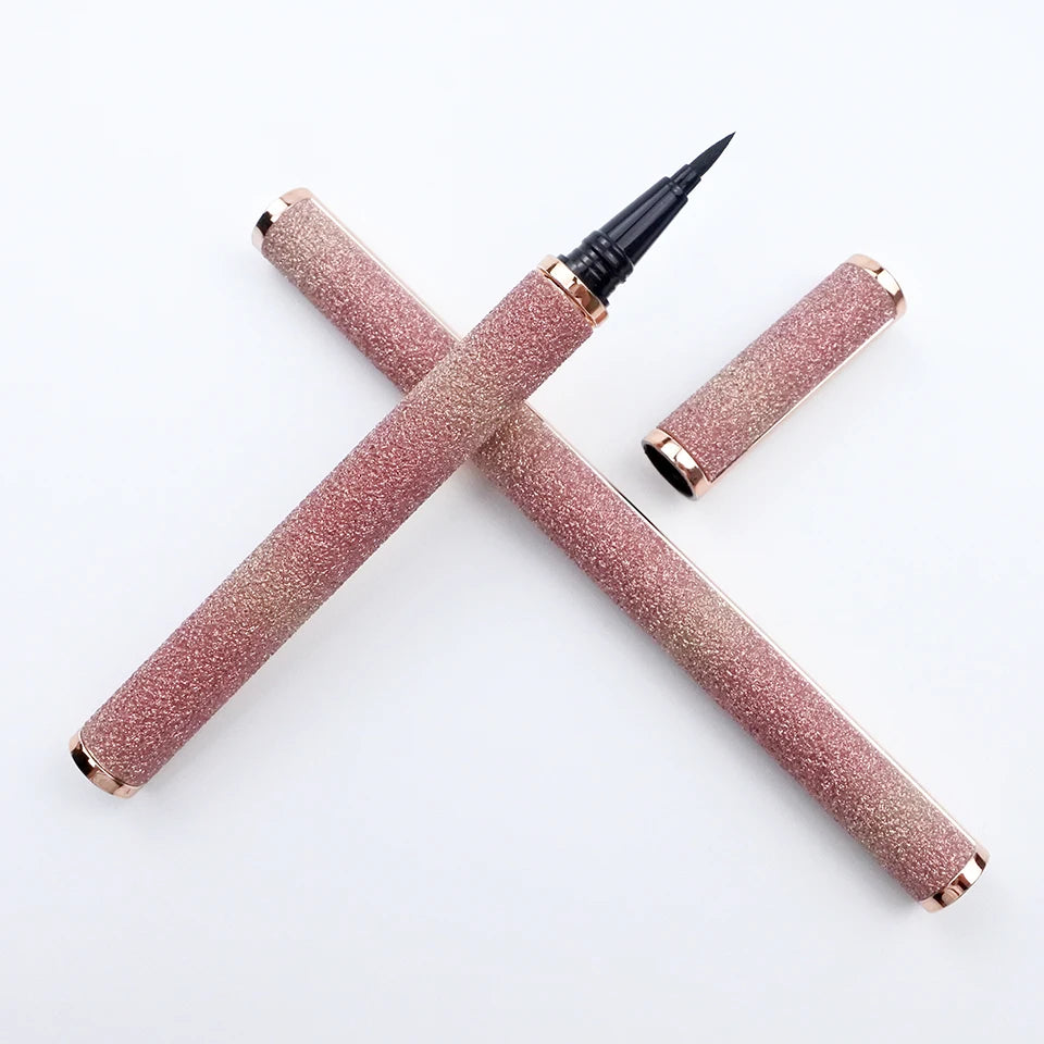 2 in 1 Lash Glue & Eyeliner Waterproof Long Lasting self adhesive Glue False Eyelashes Black Liquid Eyeliner Glue Pen