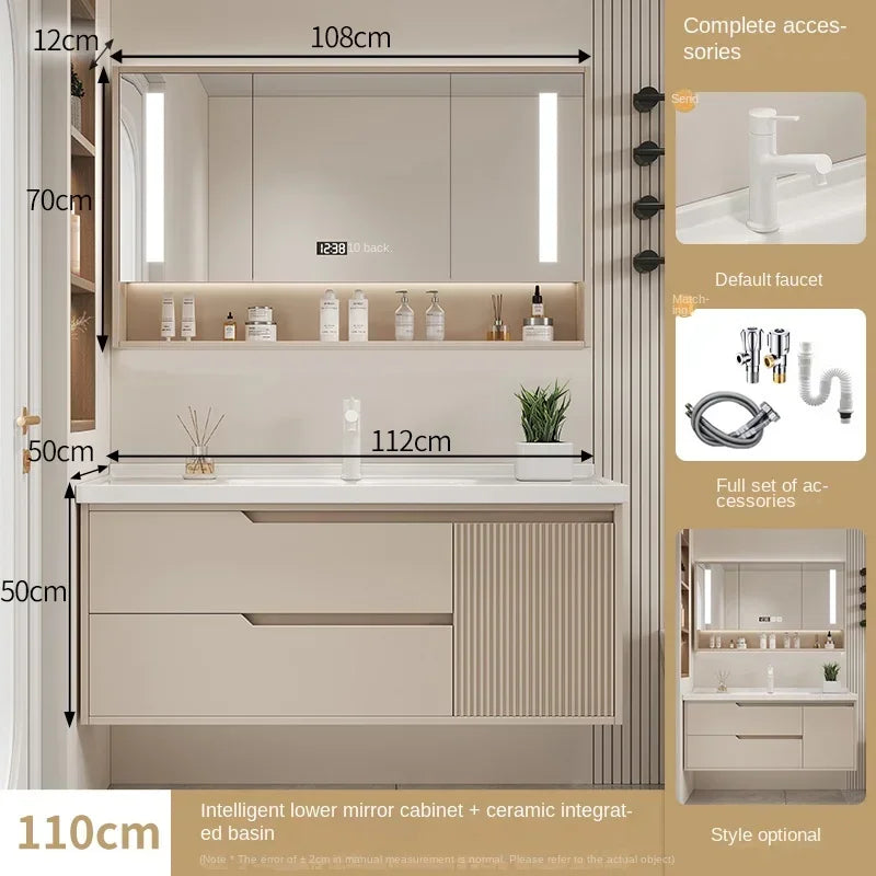 Furniture Basin Combination Bathroom Cabinet Modern Sink Washbasin Minimalist Bathroom Cabinet Washbasin Home Furniture