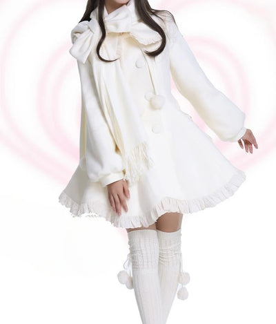 Japanese Kawaii Lolita Lace Patchwork Sweet Dress Coat Women Y2k Aesthetic Contrast Color Dresses Single Breasted Party Vestidos